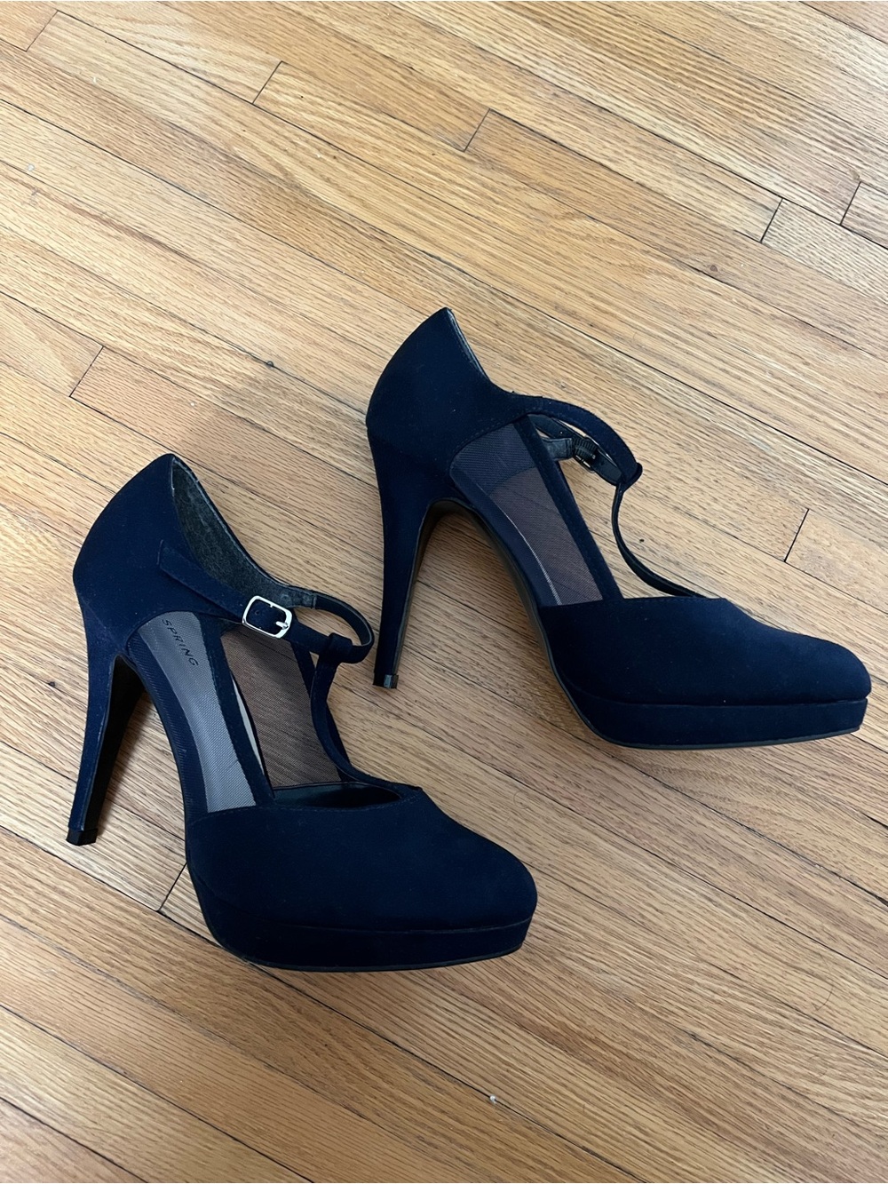 Call It Spring Navy T-Strap Platform Pumps
